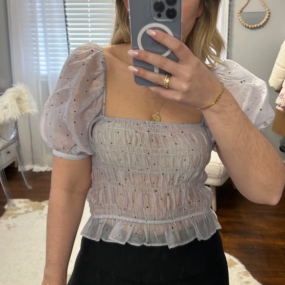 Zara Puff Sleeve Top